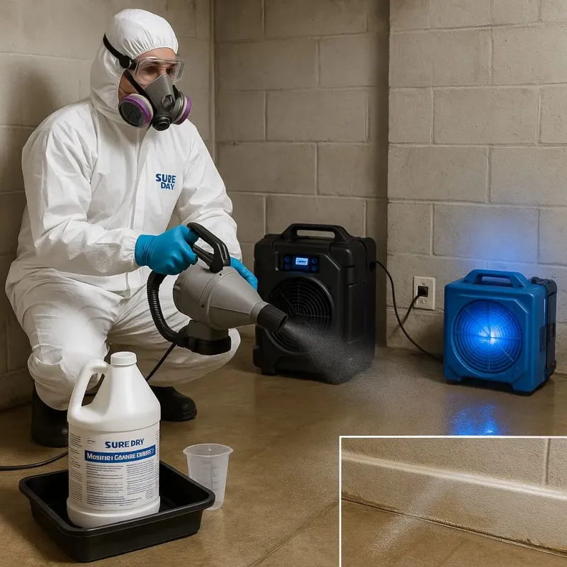 Sanitization and Odor Removal process in Dudley, MA